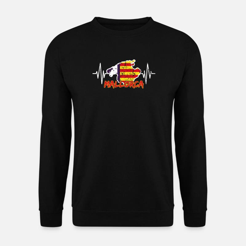 Mallorca Heartbeat - Unisex Pullover - Schwarz