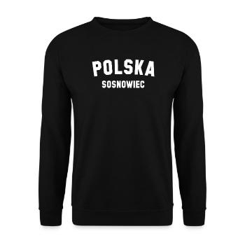 SOSNOWIEC Polska Pologne - Sweat-shirt Unisexe - noir - Devant - Alina (178cm) & Michal (187cm)