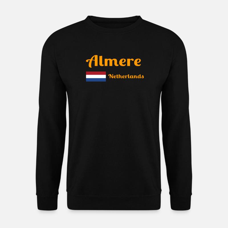 Almere Netherlands- Stylish prints - Unisex Sweatshirt - black