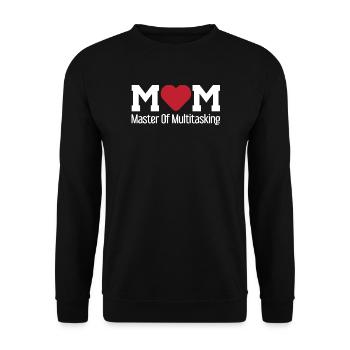 Mom master of multitasking / Mother, Family - Unisex Sweatshirt - black - Front - Alina (178cm) & Michal (187cm)