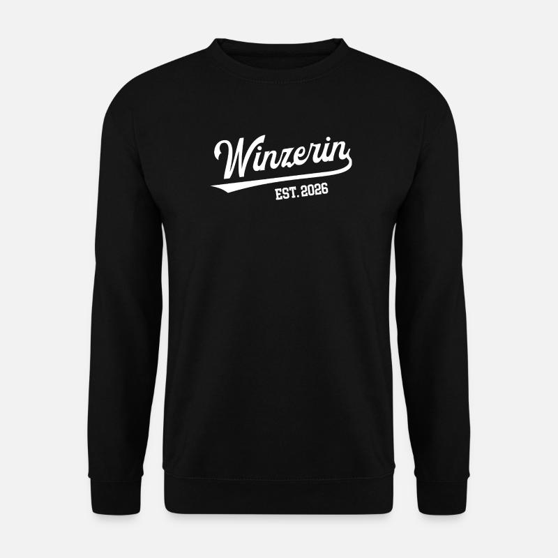Winzerin 2026 Beruf Winzer Winzerei Azubi - Unisex Pullover - Schwarz