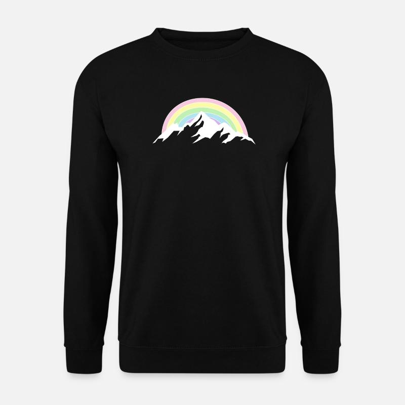Berg Regenbogen Naturliebhaber - Unisex Pullover - Schwarz