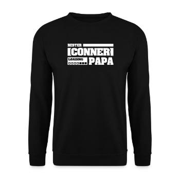 Naissance de Conner - Sweat-shirt Unisexe - noir - Devant - Alina (178cm) & Michal (187cm)