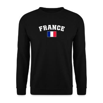 France national football team - Unisex Sweatshirt - black - Front - Alina (178cm) & Michal (187cm)