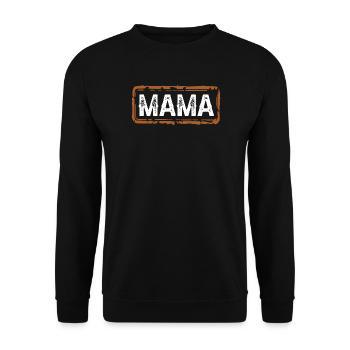Maman - Sweat-shirt Unisexe - noir - Devant - Alina (178cm) & Michal (187cm)