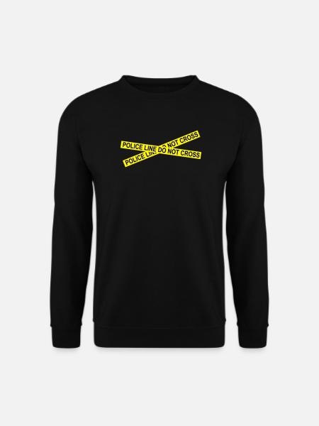 6061912 121806760 policeline - Unisex Sweatshirt - black