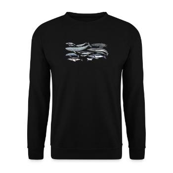 Wale Vielfalt fond transparent - Unisex Pullover - Schwarz - Vorne - Alina (178cm) & Michal (187cm)