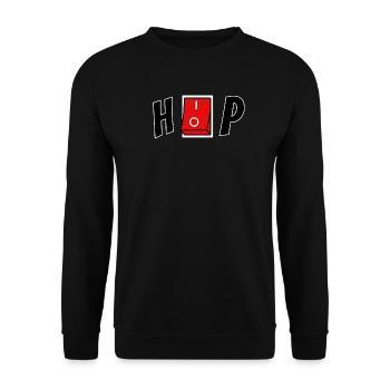 Hip Hop - Unisex Pullover - Schwarz - Vorne - Alina (178cm) & Michal (187cm)