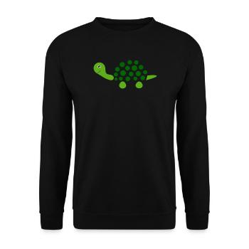 Schildkröten Schildkröten - Unisex Pullover - Schwarz - Vorne - Alina (178cm) & Michal (187cm)