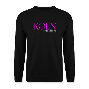 Köln meine Heimat - Unisex Pullover - Schwarz - Vorne - Alina (178cm) & Michal (187cm)