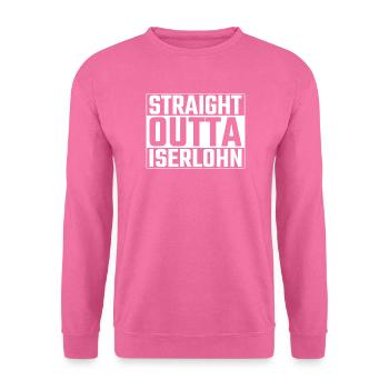Straight Outta Iserlohn Iserlohner Ruhr - Unisex Pullover - Pink - Vorne