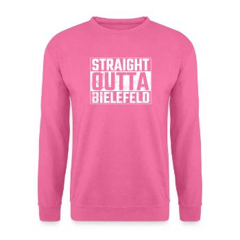 Straight Outta Bielefeld Bielefelder - Unisex Pullover - Pink - Vorne