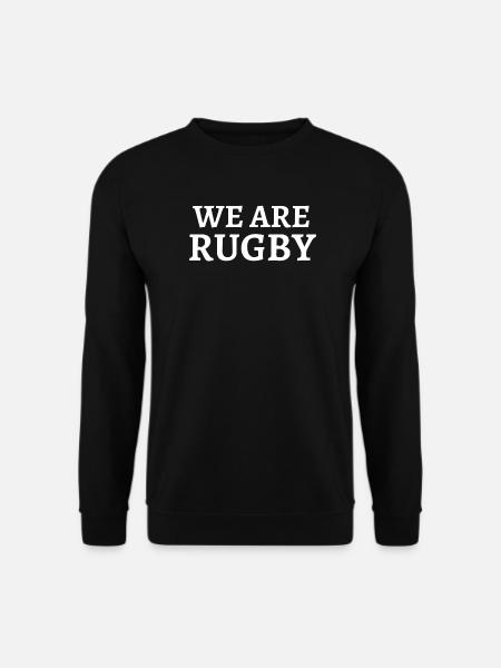 Wir sind Rugby, Rugby, Rugbysport - Unisex Pullover - Schwarz