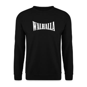 walhalla viking wikinger shirt - Unisex Pullover - Schwarz - Vorne - Alina (178cm) & Michal (187cm)