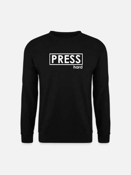 PRESS hard - Unisex Pullover - Schwarz