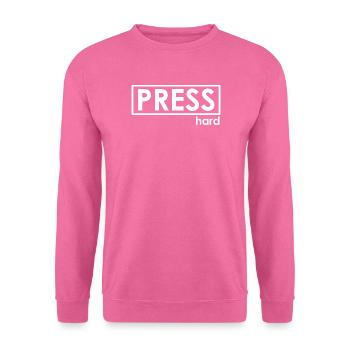 PRESS hard - Unisex Pullover - Pink - Vorne