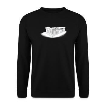 PARTHENON ATHENS - Unisex Sweatshirt - black - Front - Alina (178cm) & Michal (187cm)