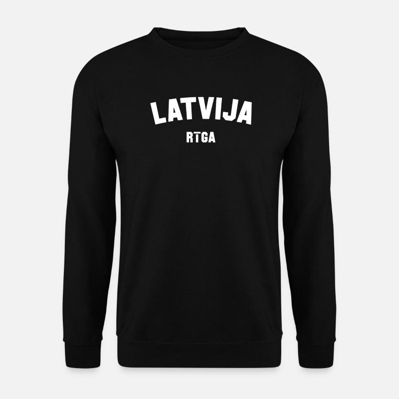 LETTONIE Lettland Riga - Sweat-shirt Unisexe - noir