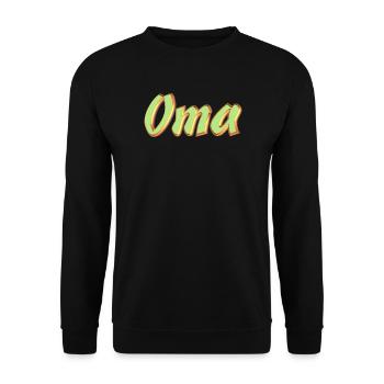 Kosename Oma 3DStyle - Unisex Pullover - Schwarz - Vorne - Alina (178cm) & Michal (187cm)