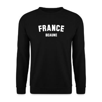 BEAUNE France Frankreich - Sweat-shirt Unisexe - noir - Devant - Alina (178cm) & Michal (187cm)