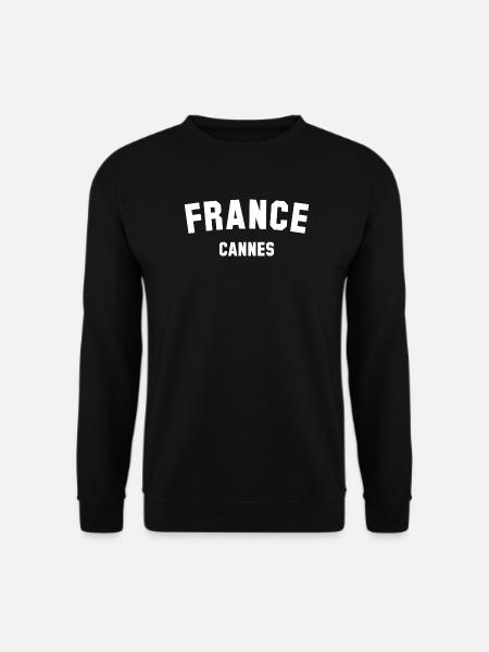 CANNES France Frankreich - Sweat-shirt Unisexe - noir