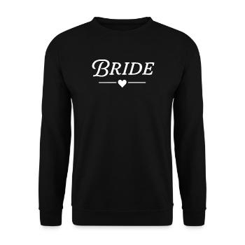 Mariée / Texte classique Blanc - Sweat-shirt Unisexe - noir - Devant - Alina (178cm) & Michal (187cm)