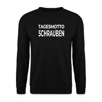 Schrauben - Unisex Pullover - Schwarz - Vorne - Alina (178cm) & Michal (187cm)