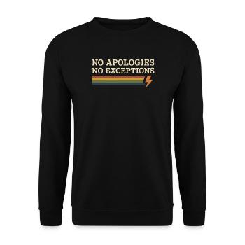 Groovy Pride Retro Égalité Queer Histoire - Sweat-shirt Unisexe - noir - Devant - Alina (178cm) & Michal (187cm)