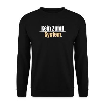 Kein Zufall System. - Unisex Pullover - Schwarz - Vorne - Alina (178cm) & Michal (187cm)