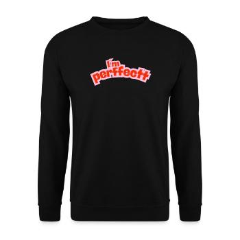 Perfektes Pink - Unisex Pullover - Schwarz - Vorne - Alina (178cm) & Michal (187cm)