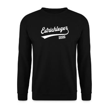 Screed Layer 2026 Apprenticeship Profession Floor Layer - Unisex Sweatshirt - black - Front - Alina (178cm) & Michal (187cm)