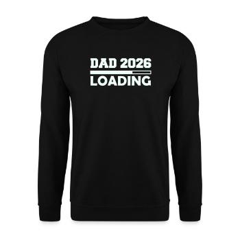 Papa 2026 invites - Unisex Sweatshirt - black - Front - Alina (178cm) & Michal (187cm)