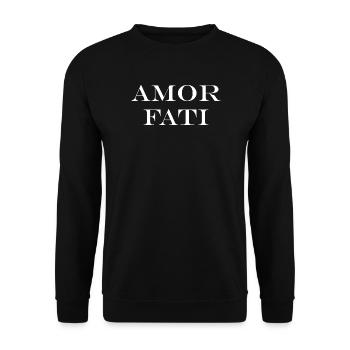 Amor Fati T-Shirt - Sweat-shirt Unisexe - noir - Devant - Alina (178cm) & Michal (187cm)
