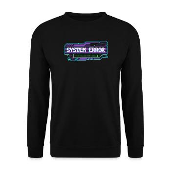 System Error – coffee.exe not found - Unisex Pullover - Schwarz - Vorne - Alina (178cm) & Michal (187cm)