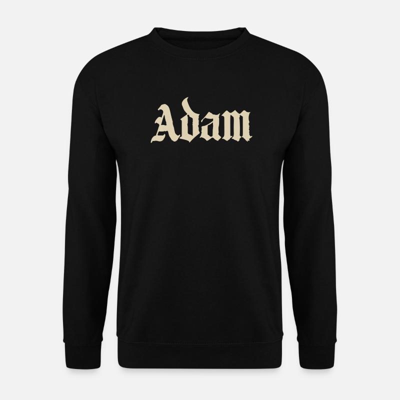 Adam Gothic Script Tee - Unisex Pullover - Schwarz