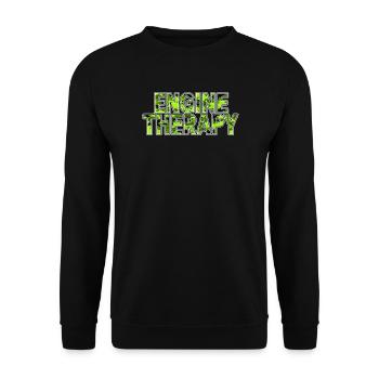 Car Tuning Motiv Engine Therapy Green - Unisex Sweatshirt - black - Front - Alina (178cm) & Michal (187cm)