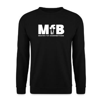 MfB Meister für Bäderbetriebe Bademeister - Unisex Pullover - Schwarz - Vorne - Alina (178cm) & Michal (187cm)