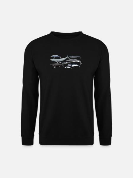 Wale - Wale - Baleines - Mysticeti - Unisex Pullover - Schwarz