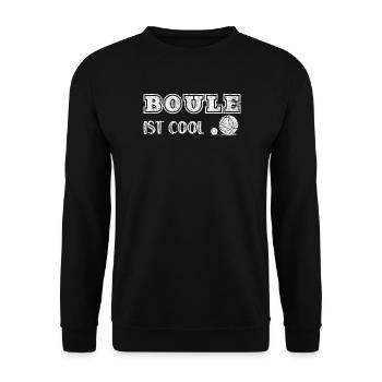 Boule ist cool Spiel Petanque Boules Boulekugel - Unisex Pullover - Schwarz - Vorne - Alina (178cm) & Michal (187cm)