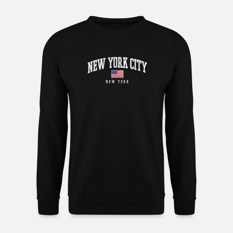 New York City Vintage Crest - Unisex Pullover - Schwarz