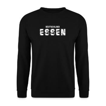 Deutschland Fackel Logo Design - Unisex Pullover - Schwarz - Vorne - Alina (178cm) & Michal (187cm)
