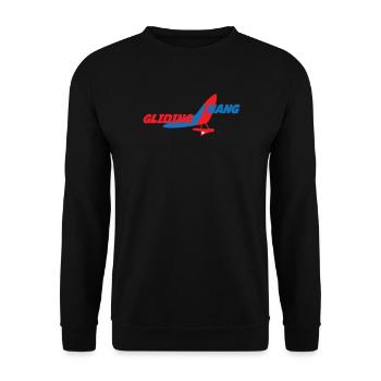 Logo Hanggliding Farbsplash - Unisex Pullover - Schwarz - Vorne - Alina (178cm) & Michal (187cm)