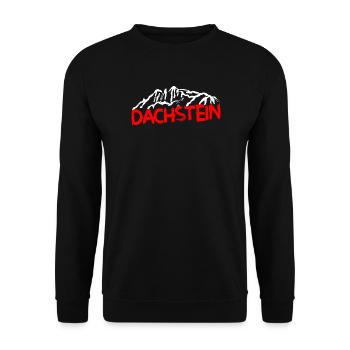 Dachstein Ramsau Austria Souvenir - Unisex Sweatshirt - black - Front - Alina (178cm) & Michal (187cm)
