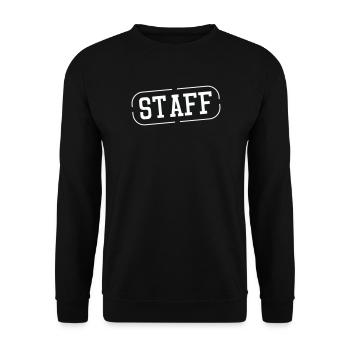 Empreinte vintage du timbre du personnel - Sweat-shirt Unisexe - noir - Devant - Alina (178cm) & Michal (187cm)