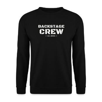 Équipe de Backstage Événement de l’équipe de concert All Areas - Sweat-shirt Unisexe - noir - Devant - Alina (178cm) & Michal (187cm)