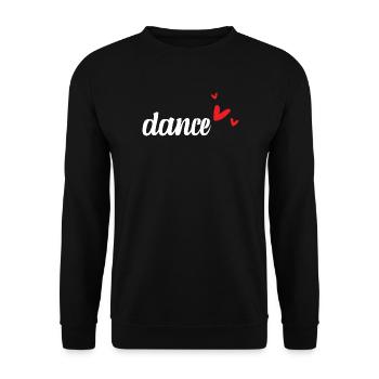 Tanzlehrer - Unisex Pullover - Schwarz - Vorne - Alina (178cm) & Michal (187cm)