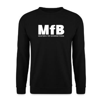 Meisterin für Bäderbetriebe MfB Schwimmbad Prüfung - Unisex Pullover - Schwarz - Vorne - Alina (178cm) & Michal (187cm)