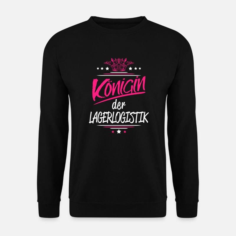 Fachkraft für Lagerlogistik/Königin/Logistik/Lager - Unisex Pullover - Schwarz