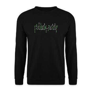DEEJAY ARROWS WHITE - Unisex Sweatshirt - black - Front - Alina (178cm) & Michal (187cm)