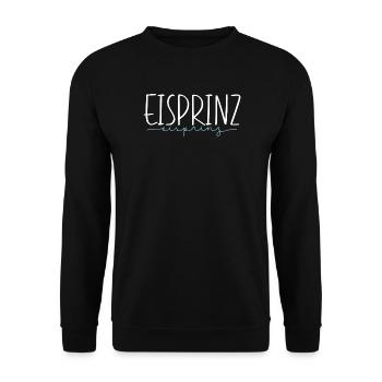 Eisprinz Eislauf Schlittschuhe Eiskunst Geschenk - Unisex Pullover - Schwarz - Vorne - Alina (178cm) & Michal (187cm)